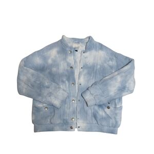 Universal Thread Light Blue Tie-Dye Jean Jacket